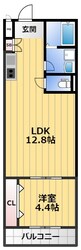 CASA勝山の物件間取画像